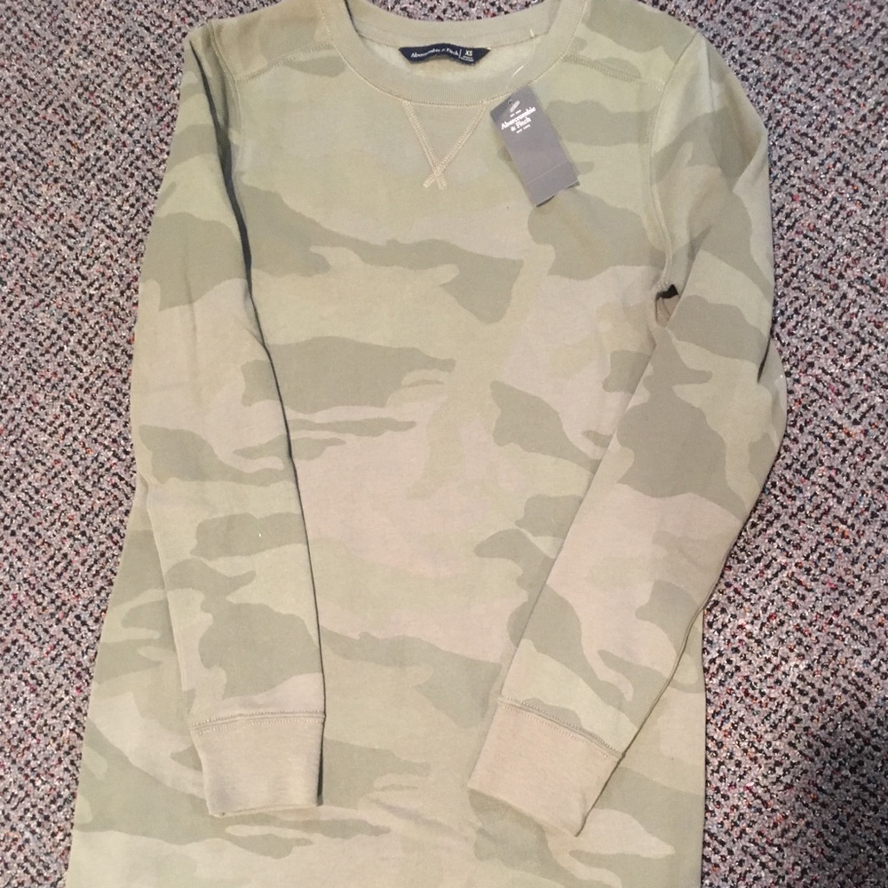 Abercrombie & Fitch camo sweater dress